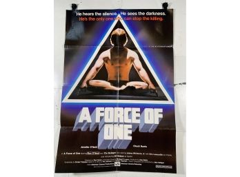 Vintage Folded One Sheet Movie Poster A Force Of One 1997