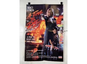 Vintage Folded One Sheet Movie Poster A Time To Die Traci Lords