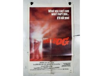 Vintage Folded One Sheet Movie Poster The Fog 1979
