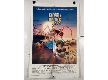 Vintage Folded One Sheet Movie Poster Empire Of The Ants 1977