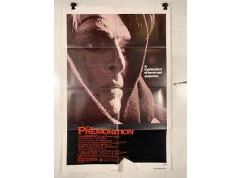 Vintage Folded One Sheet Movie Poster The Premonition 1979