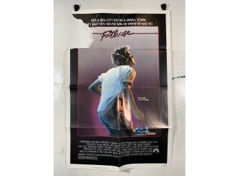 Vintage Folded One Sheet Movie Poster Footloose 1984