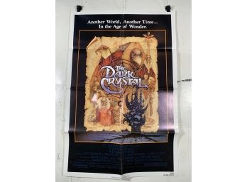 Vintage Folded One Sheet Movie Poster The Dark Crystal 1982