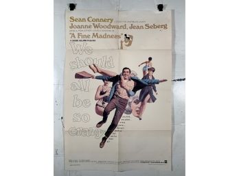 Vintage Folded One Sheet Movie Poster The George Raft Story 1961