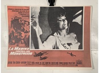 Vintage Movie Theater Lobby Card The Navy Vs The Night Monsters 1966