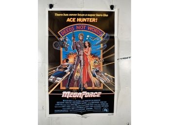 Vintage Folded One Sheet Movie Poster Megaforce 1982