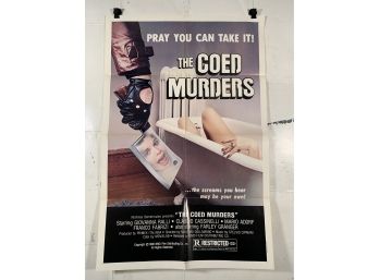 Vintage Folded One Sheet Movie Poster The Coed Murders 1974