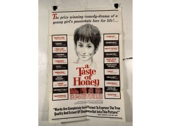 Vintage Folded One Sheet Movie Poster A Taste Of Honey 1962