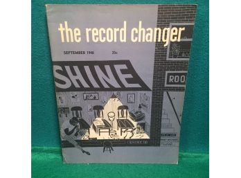 Vintage 'The Record Changer' Magazine. September 1948. Deitch Cover Art Plus. Dizzy Gillespie, Kenny Clarke.