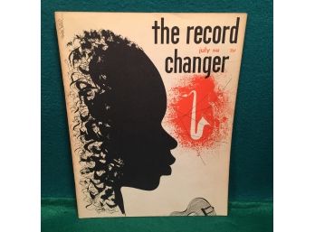 Vintage 'The Record Changer' Magazine. July 1948. Gene Deitch Cover Art Work. Max Roach, Art Blakey, Kid Ory.