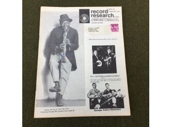 Vintage Record Research Magazine. February 1965. Antique And Vintage 78rpm Records. JImmy Witherspoon.