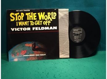 Victor Feldman Stop The World I Want To Get Off On World-Pacific Records. Deep Groove Mono Vinyl Is Near Mint.