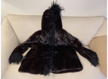 Florence Made Italian Reversible Hooded Fur Coat