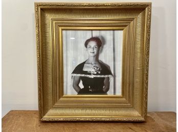 Vintage Photo Print Of An Elegant Woman In Beautiful Frame