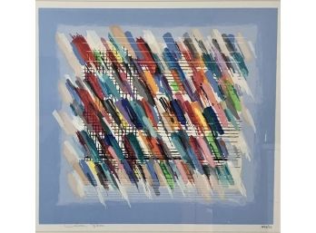 Calman Shemi Silkscreen Serigraph On Paper, Titled Jazz Notes