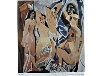Pablo Picasso Estate Lithograph Young Ladies Of Avignon,