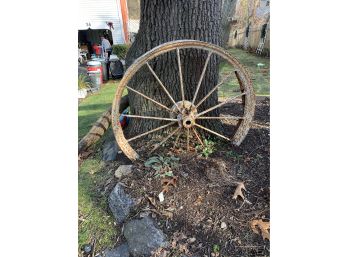 Vintage Cast Iron Wagon Wheel