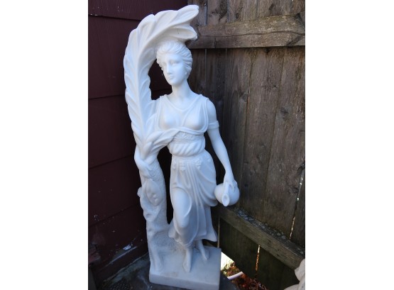 Gorgeous Solid Polished Marble Roman Woman Water Bearer Owner Paid 2200.00