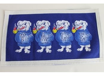 Vintage Yale University Bulldog Football Pennant Banner