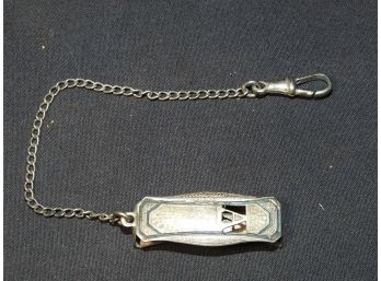 Silver Front Watch Fob