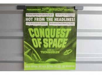 1950s Conquest Of Outer Space Oversized Movie Poster Pressbook