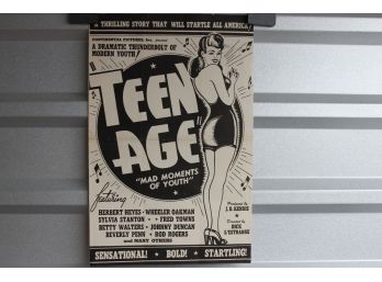 Cool Original Teen Age Girlie Art Movie Poster Pressbook