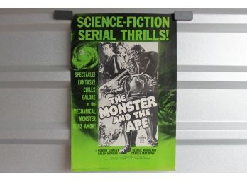 1956 Science Fiction Oversized The Monster And The Ape Movie Poster Pressbook