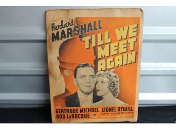 Original 1936 Till We Meet Again War Spy Movie Poster