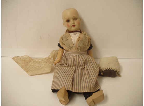 Vintage Armand Marseille Doll Germany 390 A12/ OXM, Needs TLC, Measures 9' Tall