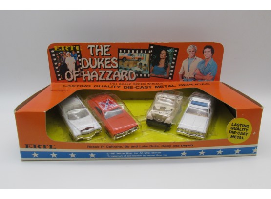 Vintage 1981 Dukes Of Hazzard Unopen In The Box Die Cast Metal Cars Replica. 1/64 Scale By ERTL.