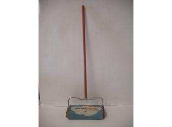 1950 Advertising Bissell Tin Lithograph Childs Toy Little Helper Sweeper, Measures 23' Tall