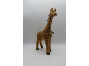 Vintage Hermann Teddy Giraffe Stuffed Animal Toy. Measures 13' Tall. Made In Germany.