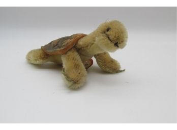 Vintage Steiff Stuffed Animal - Slo The Turtle With Button And Tag