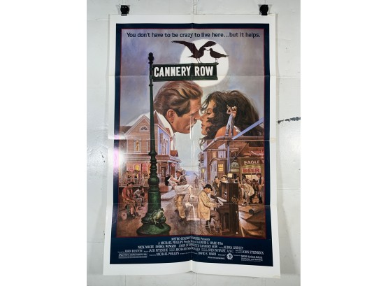 Vintage Folded One Sheet Movie Poster Cannery Row 1982