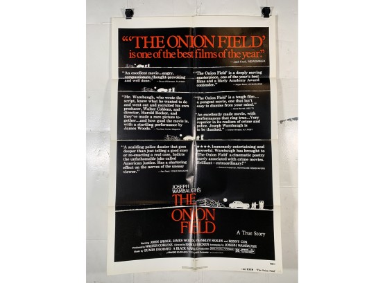 Vintage Folded One Sheet Movie Poster The Onion Field 1979