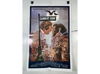 Vintage Folded One Sheet Movie Poster Cannery Row 1982