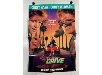 Vintage Folded One Sheet Movie Poster License To Drive 1988