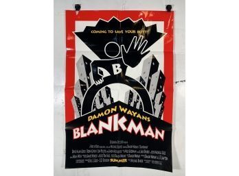 Vintage Folded One Sheet Movie Poster Damon Wayans Blankman 1994