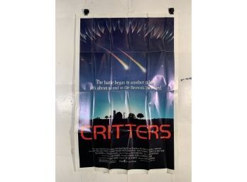 Vintage Folded One Sheet Movie Poster Critters Style B 1986