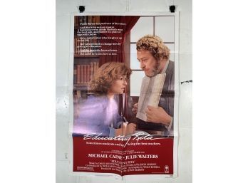 Vintage Folded One Sheet Movie Poster Educated Rita 1983