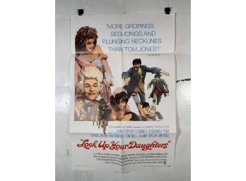 Vintage Folded One Sheet Movie Poster Lock Up Your Daughters 1969