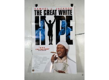 Vintage Folded One Sheet Movie Poster The Great White Hype 1996