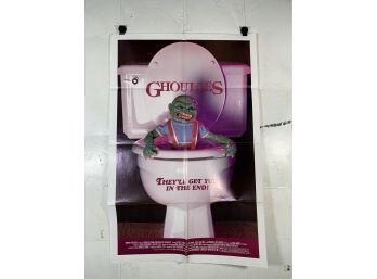 Vintage Folded One Sheet Movie Poster Ghoulies 1985