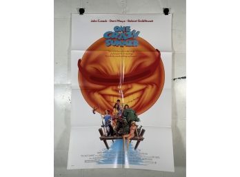 Vintage Folded One Sheet Movie Poster One Crazy Summer 1986
