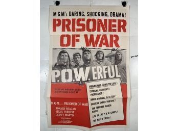 Vintage Folded One Sheet Movie Poster Prisoner Of War