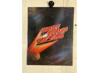 Vintage Folded One Sheet Movie Poster Battle Beyond The Stars Preview Booklet 1980