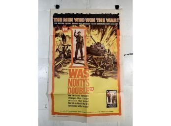 Vintage Folded One Sheet Movie Poster I Was Montys Double 1959
