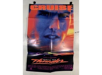 Vintage Folded One Sheet Movie Poster Days Of Thunder 1990