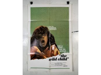 Vintage Folded One Sheet Movie Poster The Wild Child 1970