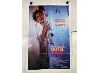 Vintage Folded One Sheet Movie Poster Mountaintop Motel Massacre 1986